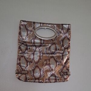 Elegant Snake Print Women's Bag